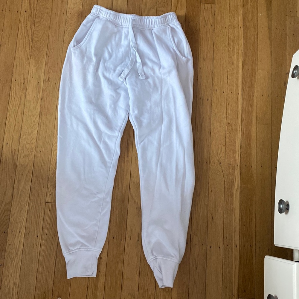 basic white sweatpants